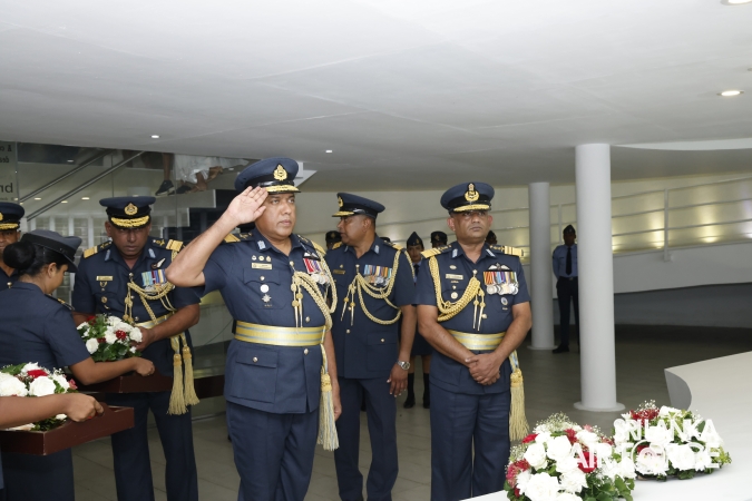 SLAF FALLEN WAR HEROES HONOURED AT THE WAR HEROES MONUMENT SLAF TRADE TRAINING SCHOOL, EKALA